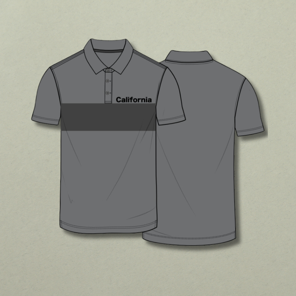 California Classic Polo - Slate Grey