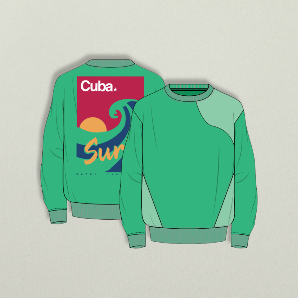 Cuba Surf Vibes Crewneck